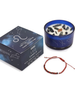 AWGIFTS Zodiac Krystalllys med Edelstener og Armbånd – Løven