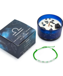 AWGIFTS Zodiac Krystalllys med Edelstener og Armbånd – Vekten