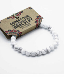 AWGIFTS Manifestasjonsarmbånd - Hvit Jaspis – Fred