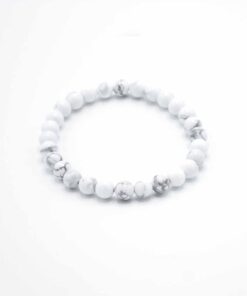 Alternative view of AWGIFTS Manifestasjonsarmbånd - Hvit Jaspis – Fred