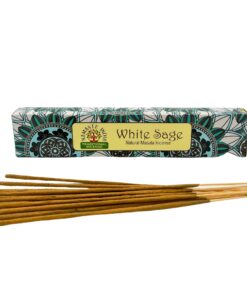 Alternative view of AWGIFTS 12x Namaste Mandala Masala Røkelse – Hvit Salvie