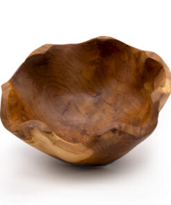 AWGIFTS Medium Glatt Fruktskål i Teak
