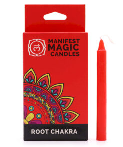 AWGIFTS Magiske Manifestasjonslys (12-pakning) – Rødt – Rotchakra