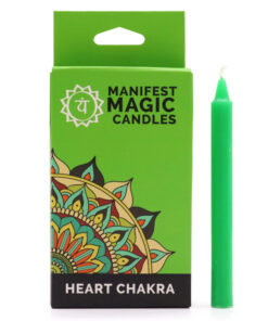 AWGIFTS Magiske Manifestasjonslys (12-pakning) – Grønn – Hjertechakra