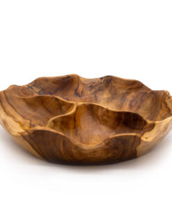 Alternative view of AWGIFTS Glatt Rund Fruktskål i Teak med Tre Rom