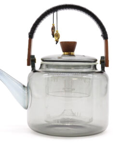 AWGIFTS Glass Infuser Tekanne med Dampingssystem – Charcoal