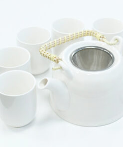 AWGIFTS Urte Tekanne-sett – Klassisk Hvit/4 kopper