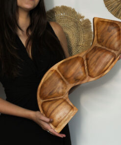 Alternative view of AWGIFTS Slangeformet Teakskål