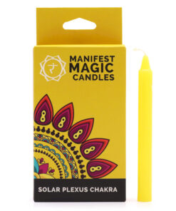 Magiske Manifestasjonslys (12-pakning) – Gul – Solar Plexus Chakra