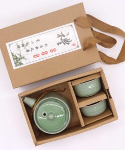 Herbal Jade Tekannesett – Tekanne og to Kopper