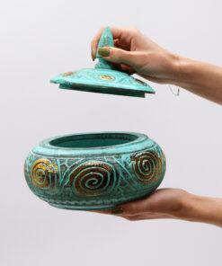 Alternative view of AWGIFTS Turkis Lav Søtkrukke