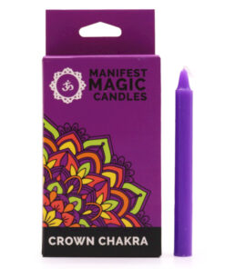 AWGIFTS Magiske Manifestasjonslys (12-pakning) – Lilla – Kronechakra